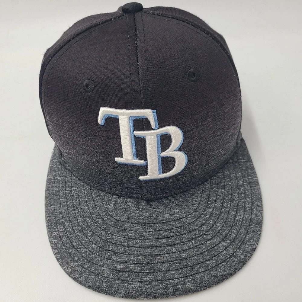 Youth Tampa Bay Rays Hat Snapback New Era 9Fifty Black Gray MLB Baseball Boys